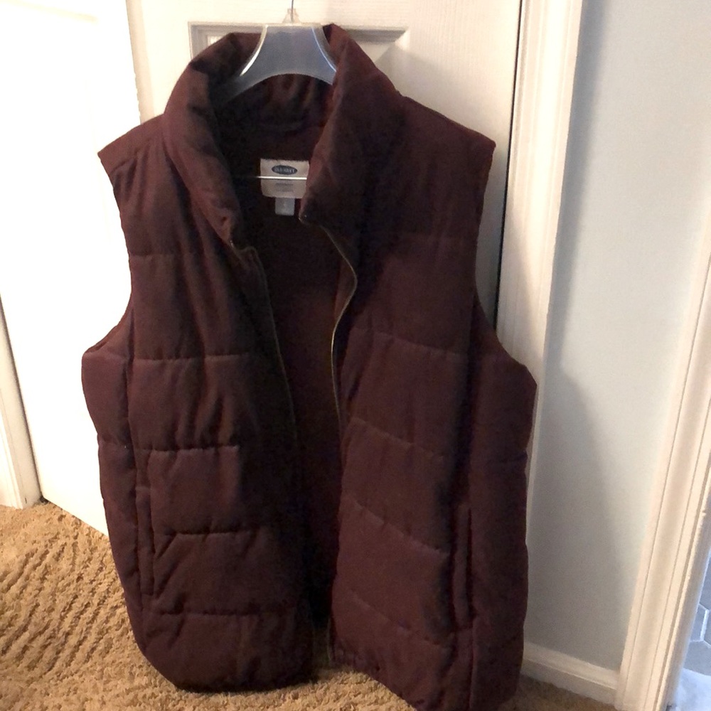 Maternity vest jacket size large old navy